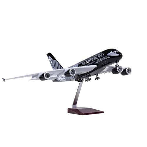 ZHRDWE Spielflugzeug 1:130 Für Großes Modellflugzeug New Zealand 380 Mit LED-Licht Druckgussflugzeuge Favoriten Oder Desktop-Displays Miniaturmodell von ZHRDWE