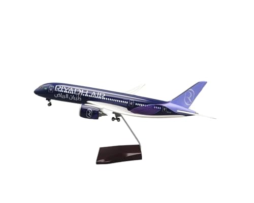 ZHRDWE Spielflugzeug 1:130 Für Riad Für B787 Flugzeugmodell Mit LED-Leuchten Display Spielzeug Sammlung Flugzeugdekoration Miniaturmodell von ZHRDWE