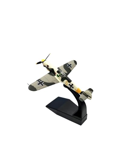 ZHRDWE Spielflugzeug 1:72 Für Klassisches BF109-Kampfflugzeug Aus Metalldruckguss Militärmodell Aus Legierung (mit Ständer) Sammlung Display Geschenkflugzeugmodell Miniaturmodell von ZHRDWE