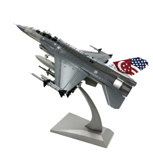 ZHRDWE Spielflugzeug 1:72 Für Singapore Air Force F-16D Block52/50 Druckguss-Legierung Kampfjet-Replik Vorgefertigtes Militärflugzeug Miniaturmodell ZHRDWE Spielflugzeug 1:72 Für Singapore Air Force F-16D Block52/50 Druckguss-Legierung Kampfjet-Replik Vorgefertigtes Militärflugzeug Miniaturmodell von ZHRDWE