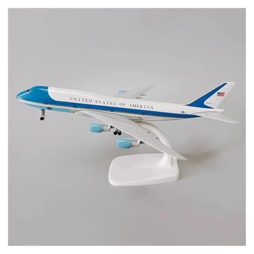 ZHRDWE Spielflugzeug 20 cm Für Air Force One Boeing B747 Druckguss-Flugzeugmodell Aus Metalllegierung, Fahrwerk, Hobby-Spielzeugserie Miniaturmodell von ZHRDWE
