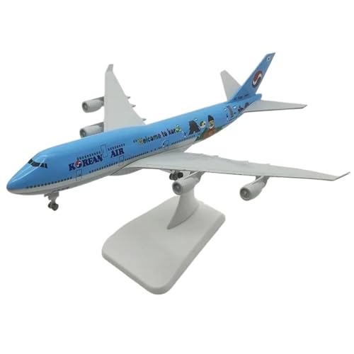 ZHRDWE Spielflugzeug 20 cm Für B747 Korea Flugzeug Modell Boeing Legierung Metall Flugzeug Spielzeug Mit Fahrwerk Hobby Spielzeug Miniaturmodell von ZHRDWE