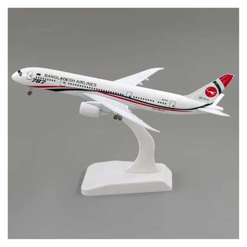 ZHRDWE Spielflugzeug 20 cm Für Bangladesch Boeing B787 Maßstab Druckguss Flugzeugmodell Mit Halterung Spielzeug Sammlung Display Miniaturmodell von ZHRDWE