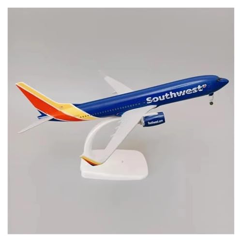 ZHRDWE Spielflugzeug 20 cm Für Boeing B737 Jet-Flugzeuge Druckguss-Flugzeugmodell Mit Halterung Statisches Metallornament Sammlung Display Toys Miniaturmodell von ZHRDWE