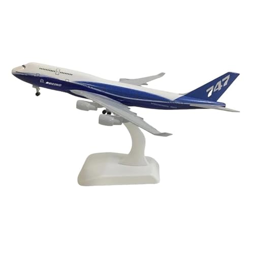 ZHRDWE Spielflugzeug 20 cm Für Prototyp Boeing B747 Maßstab Druckguss-Flugzeugmodell Mit Halterung Statische Anzeige Hobby Spielzeug Miniaturmodell von ZHRDWE