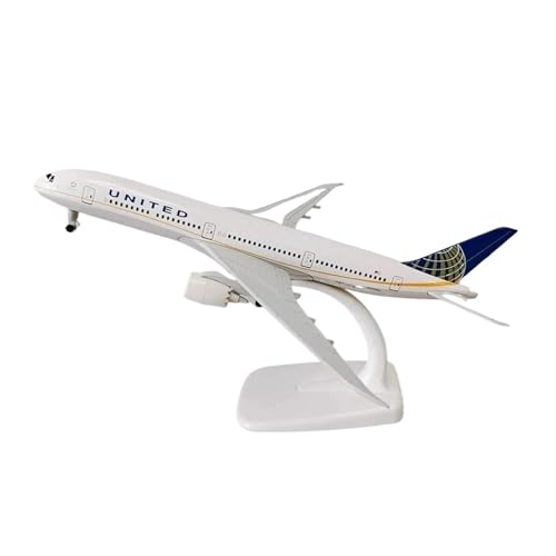 ZHRDWE Spielflugzeug 20 cm Für United B787 Flugzeugmodell Boeing 787 Replik Mini Metall Flugzeug Hobby Spielzeug Statisches Ornament Miniaturmodell von ZHRDWE