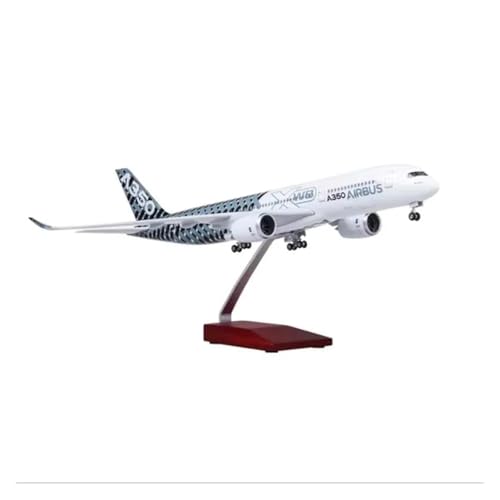 ZHRDWE Spielflugzeug 47 cm Für A350-Prototyp XWB-Modell Im Druckgussmaßstab Mit Halterung, Desktop-Dekor, Gesammeltes Hobby-Spielzeug Miniaturmodell(Color: No Light) von ZHRDWE