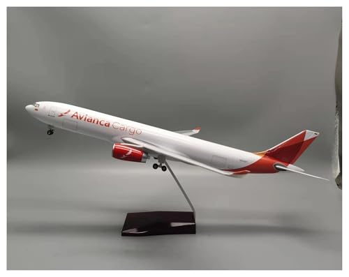 ZHRDWE Spielflugzeug 47 cm Für ColumbiaA330-Modellflugzeug Im Maßstab 1:43 Mit Halterung LED-Licht Statisches Metallornament Sammlungsanzeige Miniaturmodell(Color: No Light) von ZHRDWE