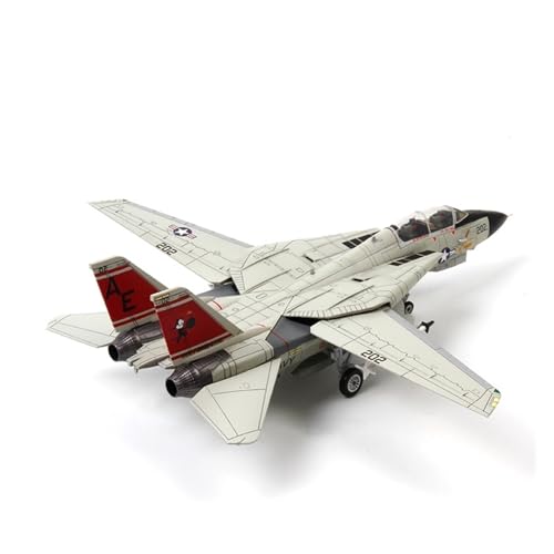 ZHRDWE Spielflugzeug F-14A (Tomcat People Squadron) Flugzeugmodell Druckguss-Metallkampfflugzeug 1:72 Legierungsmodell Militärausstellungsmodell Souvenirs Sammlung Geschenk Miniaturmodell von ZHRDWE
