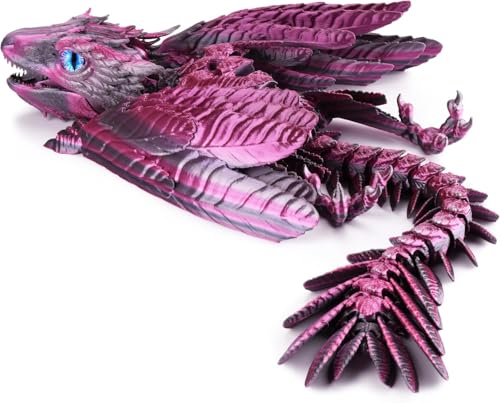 ZHRUOYAO Gefiederter Wyvern Drache Gelenkdrache Fidget Drache 3D gedrucktes Spielzeug Desktop Haustier ZHRUOYAO Gefiederter Wyvern Drache Gelenkdrache Fidget Drache 3D gedrucktes Spielzeug Desktop Haustier von ZHRUOYAO