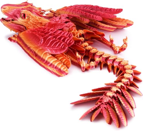 ZHRUOYAO Wyvern Dragon, 3D-gedruckter artikulierter Fidget Drache, Miniatur-Fantasy-Desktop-Haustier ZHRUOYAO Wyvern Dragon, 3D-gedruckter artikulierter Fidget Drache, Miniatur-Fantasy-Desktop-Haustier von ZHRUOYAO