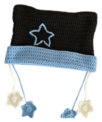 Strickmütze, thematische Partyhut, gestrickte Hut dicke Katzenohrmütze, eine Farbe, Einheitsgröße von ZHSH