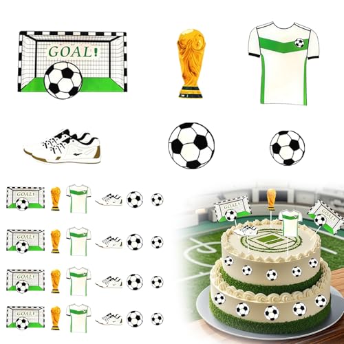 30 StüCk FußBall Kuchen Deko, 5 FußBall TrophäEn+5 FußBall Tore+5 FußBall Trikots+10 FußBall+5 FußBall Schuhe, MuffinföRmchen Fussball Tortendeko Junge Fussball Geburtstag Party 30 StüCk FußBall Kuchen Deko, 5 FußBall TrophäEn+5 FußBall Tore+5 FußBall Trikots+10 FußBall+5 FußBall Schuhe, MuffinföRmchen Fussball Tortendeko Junge Fussball Geburtstag Party von ZHTLTHZ