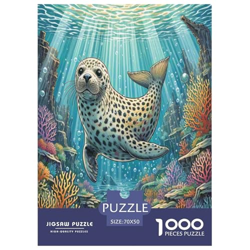 Dichtung Puzzles 1000 Teile Schwer Puzzle Spielzeug Pädagogisches Spiel Impossible Herausforderungsspielzeug Für Erwachsene Und Kinder Ab 14 Jahren 70x50cm/1000pcs von ZHUICHENG