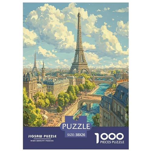 Eiffelturm Puzzle 1000-teilige Schwer Puzzle Spielzeug Lernspiel Impossible Herausforderungsspielzeug Für Erwachsene Kinder 38x26cm/1000pcs Eiffelturm Puzzle 1000-teilige Schwer Puzzle Spielzeug Lernspiel Impossible Herausforderungsspielzeug Für Erwachsene Kinder 38x26cm/1000pcs von ZHUICHENG