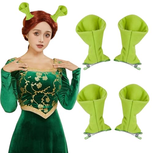 ZHUIGUANGZE Ogergrüne Ohren-Haarspangen, Prinzessinnen-Elfen-Tierohren, Kopfschmuck für Damen, Halloween, Maskerade, Cosplay, Party, Haarreifen, Clips, Verkleidungszubehör ZHUIGUANGZE Ogergrüne Ohren-Haarspangen, Prinzessinnen-Elfen-Tierohren, Kopfschmuck für Damen, Halloween, Maskerade, Cosplay, Party, Haarreifen, Clips, Verkleidungszubehör von ZHUIGUANGZE