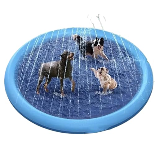 Hundepool, Faltbarer Splash Sprinkler Pad, Sprinkler Wasser Spielmatte Haustier Planschbecken Sommer Wasserspielmatte Wasserspielzeug Für Kinder & Haustiere Hundepool, Faltbarer Splash Sprinkler Pad, Sprinkler Wasser Spielmatte Haustier Planschbecken Sommer Wasserspielmatte Wasserspielzeug Für Kinder & Haustiere von ZHUMCCY