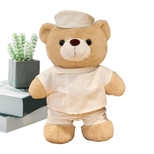 ZHUMCCY Ärzte-Bär - Sanfter Stoff Bär zum Liebhaben - Kinder Kissen Geschenkidee für Baby Mädchen Kinderzimmer Schlafzimmer Weihnachten Halloween Büro Schreibtisch Familie von ZHUMCCY