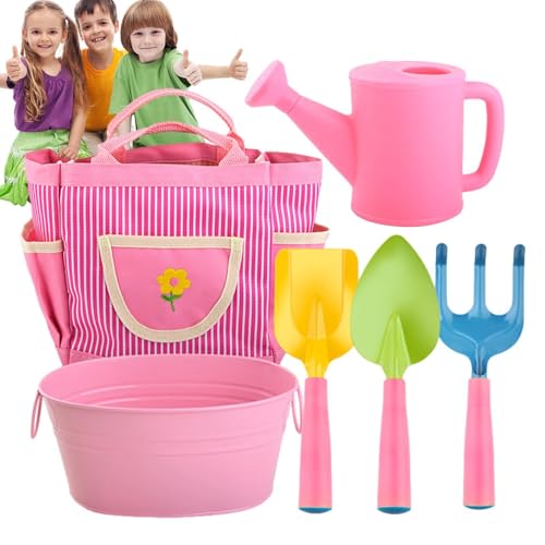ZHUMCCY Kindergartenwerkzeuge Set, Gartenwerkzeug für Kinder - 6X Safer Strandsandkastenspielzeug mit Tasche,Outdoor Backyard Farm Lawn Gräber Unkrautspielzeug kreatives Denken Gartenset Set ZHUMCCY Kindergartenwerkzeuge Set, Gartenwerkzeug für Kinder - 6X Safer Strandsandkastenspielzeug mit Tasche,Outdoor Backyard Farm Lawn Gräber Unkrautspielzeug kreatives Denken Gartenset Set von ZHUMCCY