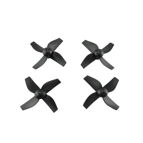 ZHUOHANG 10 Paar (10CW + 10CCW) 31 mm 4-Blatt-Propeller 0,8 mm for Blade Inductrix H36 Tiny6 E010 Tinywhoops Quad Drone 614 615 Brushed Motor(10Pairs Black) von ZHUOHANG
