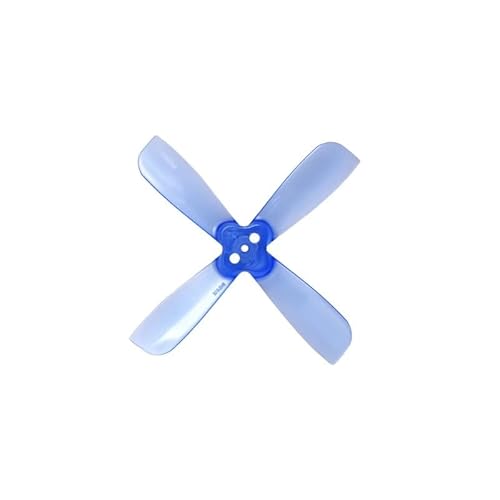 ZHUOHANG 10 Paare (10CW + 10CCW) 2035BN 2035 2X3,5X4 4-Blatt 2-Zoll-PC-Propeller 3-Loch for RC FPV Freestyle 2-Zoll-Mikrodrohnen(10Pairs Blue) von ZHUOHANG