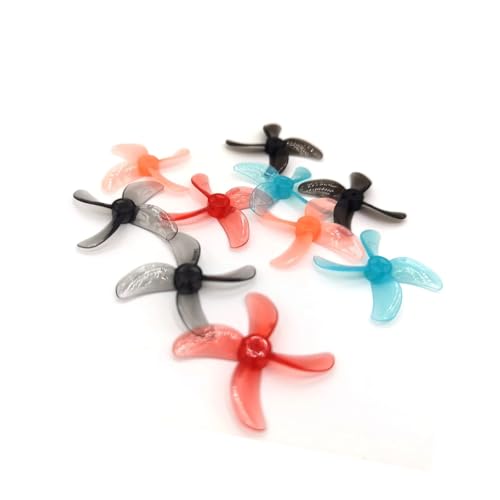 ZHUOHANG 12 Paare (12CW + 12CCW) 1609 40 mm 4-Blatt-PC-Propeller 1 mm 1,5 mm (zufällige Farbe) for FPV 1S Tinywhoop Drone Mobula(12Pairs 1mm Random) von ZHUOHANG