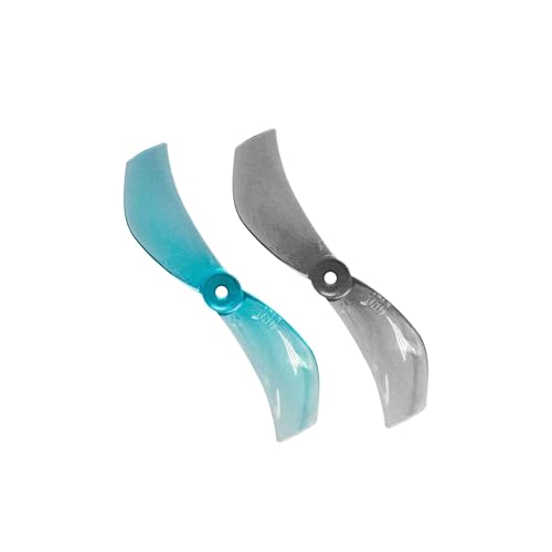 ZHUOHANG 12 Paare (12CW + 12CCW) 40 mm 1610 2-Blatt-Propeller 1 mm 1,5 mm for RC FPV Tinywhoop Micro Drones(12Pairs 1mm Gray) von ZHUOHANG