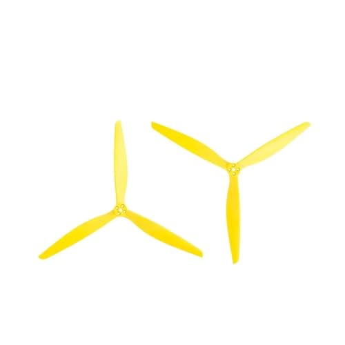 ZHUOHANG 2 Paar (2CW + 2CCW) X-Class 1310 13X10X3 3-Blatt-Propeller Glasfaser-Nylon(2Pairs Glass Yellow) von ZHUOHANG