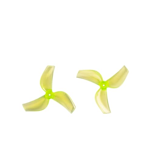 8 Paare (8CW + 8CCW) 35 MMS-3 35 mm 3-Blatt-Propeller 1 mm Loch for FPV Tinywhoops(8Pairs Yellow) von ZHUOHANG