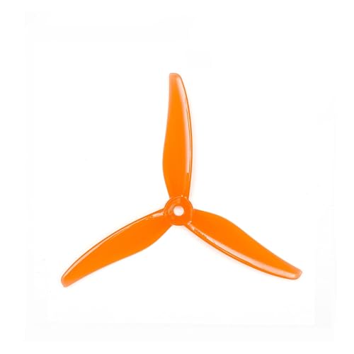 ZHUOHANG 10 Paar (10CW+10CCW) Hurricane 51466 V2 3-Blatt-Propeller(10Pairs Tiger Orange) von ZHUOHANG