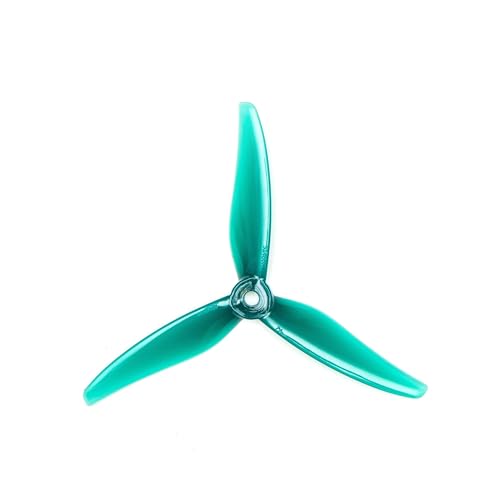 ZHUOHANG 10 Paar (10CW+10CCW) Hurricane 51466 V2 3-Blatt-Propeller(10Pairs Wave Blue) von ZHUOHANG