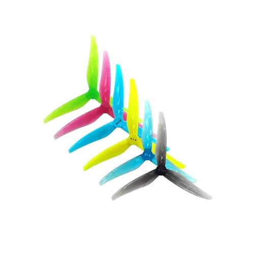 ZHUOHANG 10 Paare (10CW + 10CCW) SL5125 5,1X2,5X5 3-Blatt-Propeller 1,5 mm (zufällige Farbe) von ZHUOHANG