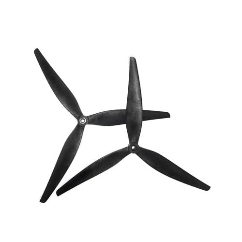 ZHUOHANG 2 Paar (2CW + 2CCW) 11X7,5X3 1175 3-Blatt-Propeller aus schwarzem, glasfaserverstärktem Nylon for MacroQuad Cinelifter von ZHUOHANG