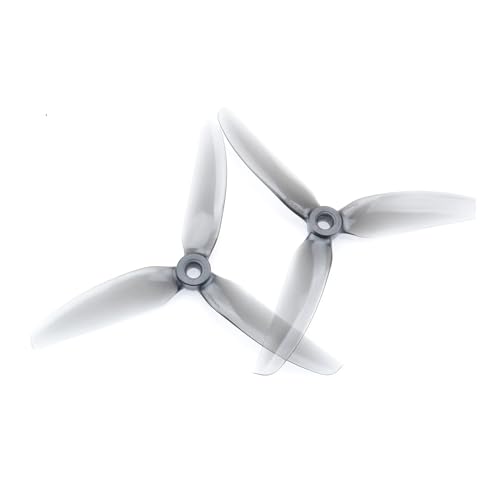 ZHUOHANG 2 Paar 5X4,3X3V2S Propeller 5043 V2 5 Zoll FPV Prop(2Pairs Grey) von ZHUOHANG