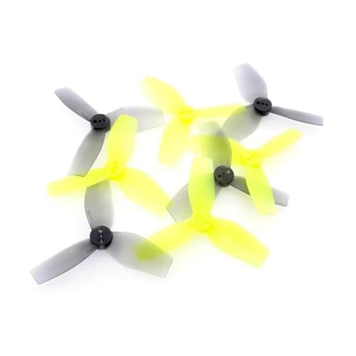 ZHUOHANG 4 Paar (4CW + 4CCW) DT2.9X2.7X3 2927 3-Blatt-PC-Propeller for Avata FPV Freestyle 3-Zoll-Cinewhoop-Drohne(4Pairs Yellow) von ZHUOHANG
