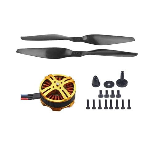 ZHUOHANG 4108 380KV /580KV /720KV Bürstenloser Motor 3-6S mit Kohlefaser 1555/1355 /1055 Propeller for Multi-Rotor Copter RC Flugzeug(720KV 2200g1055 Prop) von ZHUOHANG