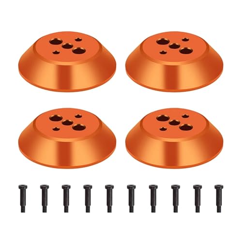 ZHUOHANG 4PCS Motor Schutzhülle Cap for Avata 2 Drone Aluminium Legierung Schutz Staub-Proof Motor Protector Anti-Scratch Zubehör(Orange) von ZHUOHANG