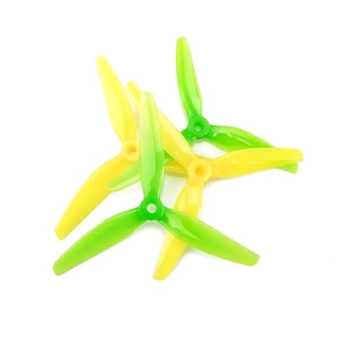 ZHUOHANG 6 Paar (6CW + 6CCW) Ethix S4 Lemon Lime 5031 3-Blatt-Propeller Grün + Gelb von ZHUOHANG