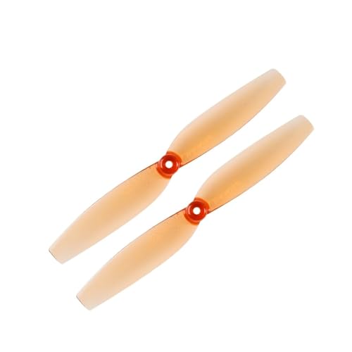 ZHUOHANG 8PCS/4Pairs 65mm 1mm 1,5mm Loch 2 Klinge Propeller PC CCW CW for FPV Racing Modelle RC Drone Ersatzteile DIY Zubehör(Orange Hole 1.5mm) von ZHUOHANG