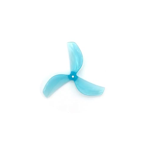 ZHUOHANG 8PCS 45mm 3-Blatt PC Propeller T-Mount 1mm 1,5mm 0805 Motor for RC FPV Racing Freestyle Tinywhoop Drohnen MOBULA 7 Requisiten(45-3 Blue 1.5mm Hole) von ZHUOHANG
