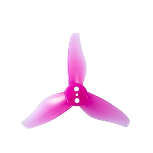 ZHUOHANG 8PCS Hurricane 2023 2X2,3X3 3-Blatt Zahnstocher Propeller 1mm 1,5mm for RC FPV Racing Freestyle 2 Zoll Zahnstocher Drohnen(Roes Red 1mm) von ZHUOHANG