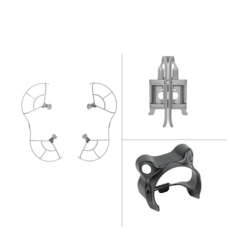 ZHUOHANG Propeller Schutz for Mini 4 Pro Zubehör Ersatzteile Schutz Klinge Stoßstange Drone Klinge Prop Stoßstange Halter Fahrwerk(3 in 1 Set D) von ZHUOHANG