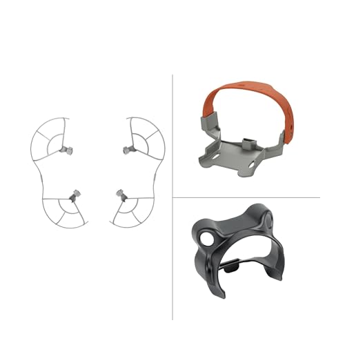 ZHUOHANG Propeller Schutz for Mini 4 Pro Zubehör Ersatzteile Schutz Klinge Stoßstange Drone Klinge Prop Stoßstange Halter Fahrwerk(3 in 1 Set G) von ZHUOHANG