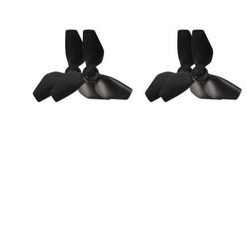 ZHUOHANG Propeller for Neo Leichte Flügel Fan Propeller Ersatz Requisiten Klinge Teile for Neo Zubehör(2 Pair Black) von ZHUOHANG