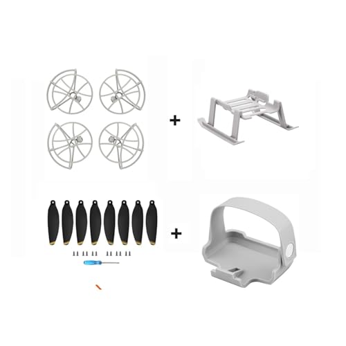 ZHUOHANG Vollständig geschlossener Propellerschutz for Mavic Mini 2/SE Drohne 4726F Propellerflügel-Fahrwerk for Mavic Mini 2/SE Zubehör(4 In 1 Mix Set 3) von ZHUOHANG