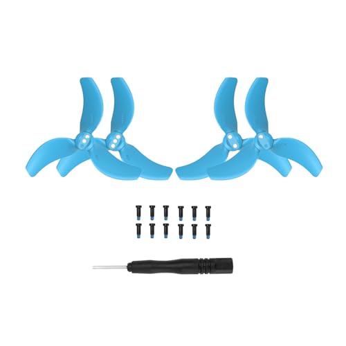 ZHUOHANG for Avata 2 Propeller Drone Prop Zubehör Weniger Geringere Lärm Reduktion Quick Release 3032S Farbe Propeller Zubehör(4pcs Blue Props) von ZHUOHANG
