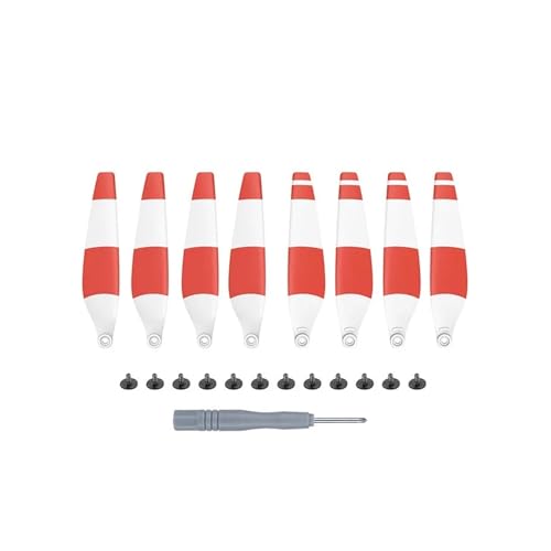 ZHUOHANG for Mini 3 Pro Propeller Halter Schutz Film Gläser Fahrwerk Joysticker Motor Abdeckung Strap Mini 3 Drone Zubehör(8 PC Red) von ZHUOHANG
