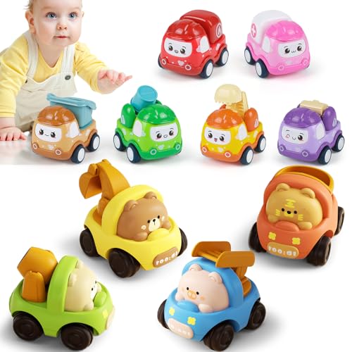 ZHUOYOU Auto Spielzeug ab 1 Jahre Jungen, 10 Stück Baby Spielzeugauto Tier Rennwagen, Pull Back Auto für Kleinkinder, Geschenke für Kinder ab 2 3 4 Jahre Mädchen ZHUOYOU Auto Spielzeug ab 1 Jahre Jungen, 10 Stück Baby Spielzeugauto Tier Rennwagen, Pull Back Auto für Kleinkinder, Geschenke für Kinder ab 2 3 4 Jahre Mädchen von ZHUOYOU