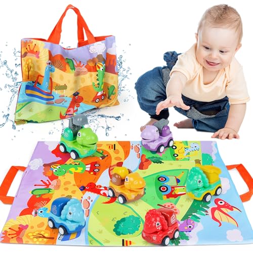 ZHUOYOU Dinosaurier Spielzeug, 6 Stück Mini Pull Back Dinosaurier Auto für 2-Jahre alte Jungen, Kinderspielzeug mit Spielmatte, Dino Spielzeugatuos ab 2 3 Jahre Jungen Mädchen Geschenke Kinder ZHUOYOU Dinosaurier Spielzeug, 6 Stück Mini Pull Back Dinosaurier Auto für 2-Jahre alte Jungen, Kinderspielzeug mit Spielmatte, Dino Spielzeugatuos ab 2 3 Jahre Jungen Mädchen Geschenke Kinder von ZHUOYOU