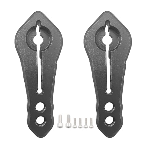2 Stück Aluminium RC Klemmarm 25T Servo Horn Lenkarm für Traxxas TRX4 Axial SCX10 Tamiya 1/10 RC Crawler Truck (Schwarz und Silber) von ZHUOYUEFSC